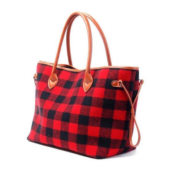 Buffalo Plaid Weekender Bag - Picture 2 of 2